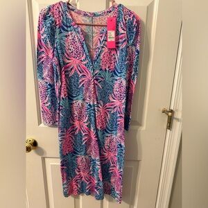 Lilly Pulitzer Pink and Blue Marlie Dress